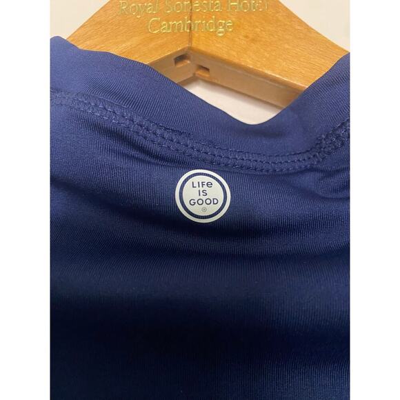 NWT Kids Life Is Good Dark Blue Rash Guard Swim Shirt Size Small Beach Swim - Picture 8 of 13